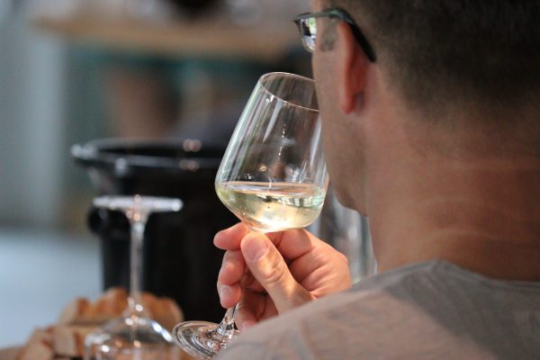 Weinprobe 1 Glas Weinglas trinken
