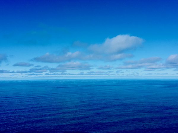 Meer blau Ozean Wolken Wasser
