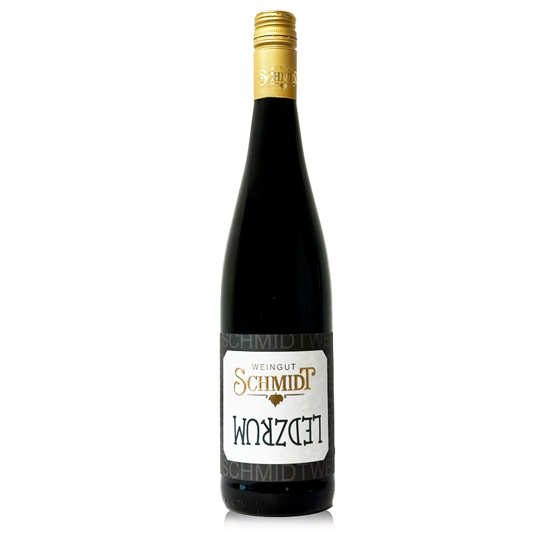 Rotwein Flasche Ledzrum Weingut Schmidt